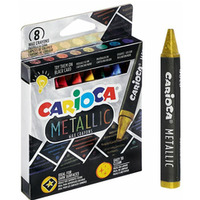 Kredki wiecowe Carioca Metallic 8 kolorów