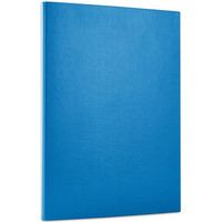 Teczka kartonowa z rzepem Office Products A4/15mm niebieska, NIEBIESKI
