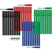 Flamastry Office Products 1.0mm zielone (10), ZIELONY